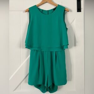 BCBGMaxAzria Teal Romper